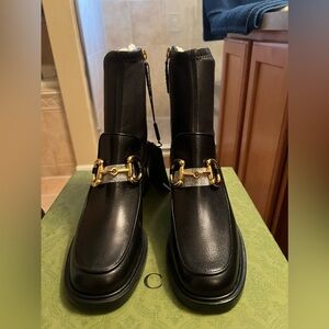 Gucci Horsebit Ankle Boot in black, size 37 1/2, brand new, never worn with tags